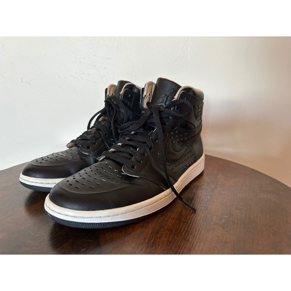 Air Jordan 1 Retro High Vachetta Black Leather‎ Sneakers 845366-010